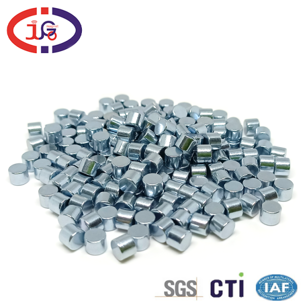 5*4圆形磁铁 彩锌N52强力磁铁 圆片强磁 磁悬浮吸力磁铁 玩具磁石