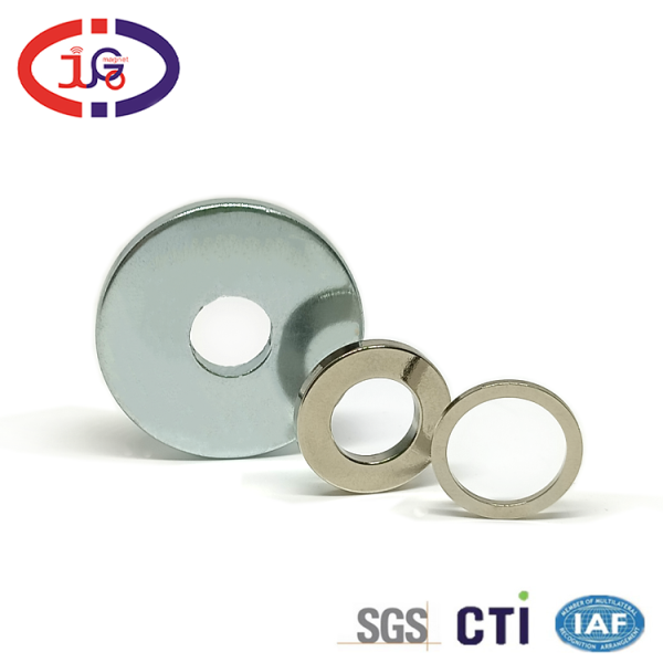 巨高磁铁厂供应  圆形强磁环加工定制 泵头磁环 挂件对吸强磁圈