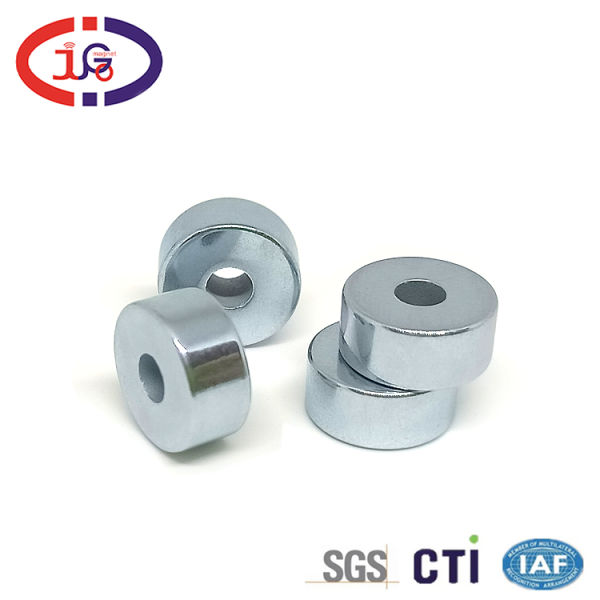 D10*4.5圆形通孔磁铁 钕铁硼永磁体 强磁加工 磁石定制 东莞巨高磁铁厂家直供